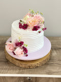 Cake with Fresh Flowers