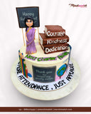 Retirement Cake for Teacher : 1.5 kg