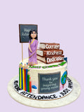 Retirement Cake for Teacher : 1.5 kg
