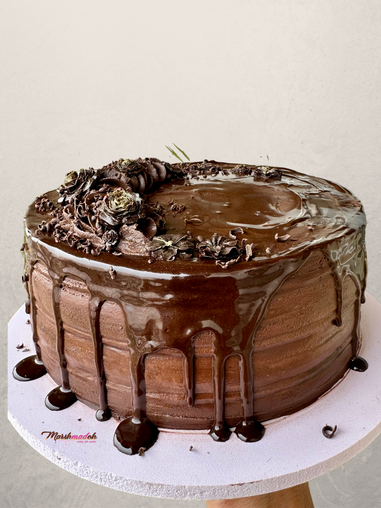 Strawberry Dark Chocolate Truffle Cake - Cake by Courtney
