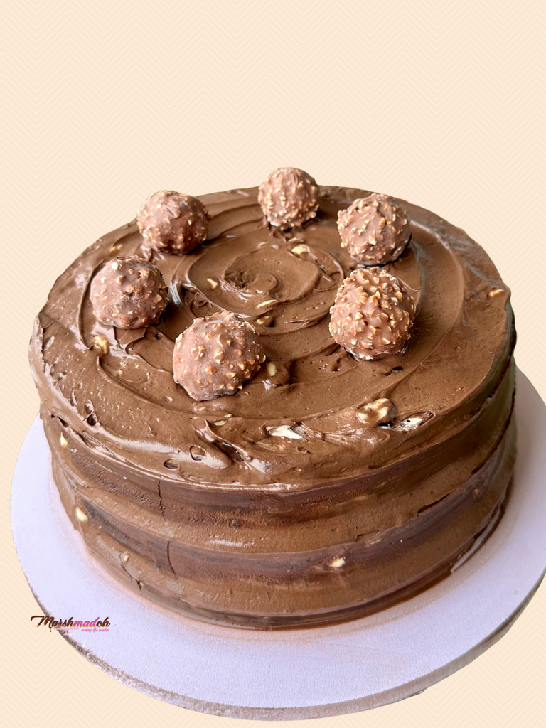 Order Ferrero Rocher Crunch Cake Online in Bangalore - Happy Belly Bakes