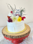 Cake with Fresh Flowers