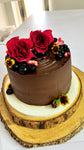 Cake with Fresh Flowers