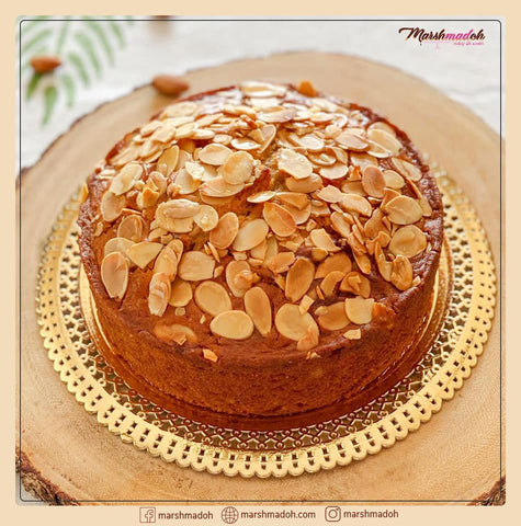 Eggless Almond Cake