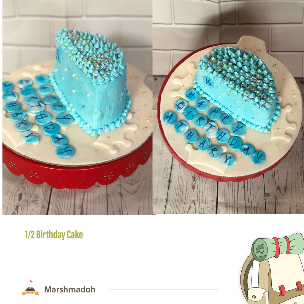 HALF BIRTHDAY CAKE | Unique Cake Design | Six month Birthday Cake | Fondant  baby| Ideas for birthday - YouTube